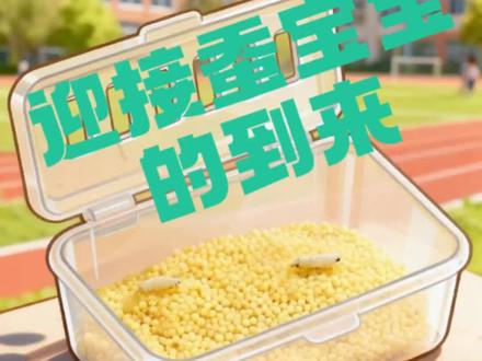 《迎接蚕宝宝的到来》#教科版小学科学#三年级下册#2026春季学期#蚕蛹#蚕的幼虫
