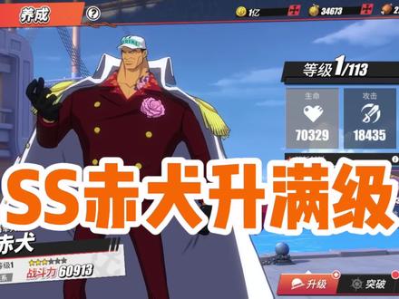 #航海王热血航线 SS赤犬吃多少巨人经验卡和恶魔果实升满级#游戏筑梦计划 #航海王海军三大将被迫营业