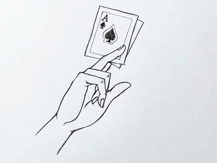 拿着牌的手 拿着牌的手这样画,简单又好看#手的画法 #简笔画 #简笔画教程 #手绘 #手部画法