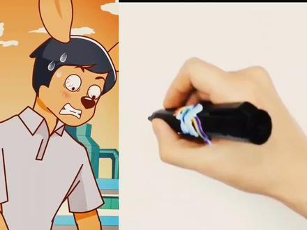 看动画学画画之翻斗车:父爱如山,父爱的伟大 #儿童简笔画