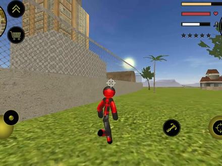 火柴人绳索英雄:通过这栋楼,我们进入军事基地,找坦克!