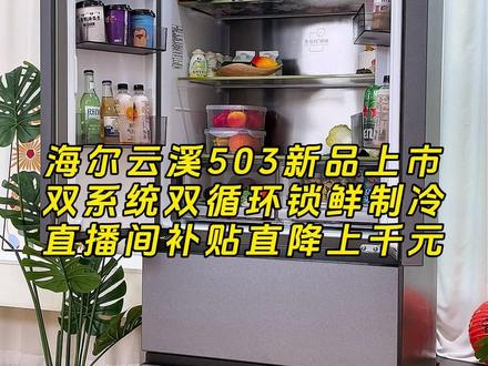 EPP超净主动除菌净味,海尔云溪503食材存放更安心 #海尔冰箱 #海尔云溪 #海尔云溪503 #家电 #装修