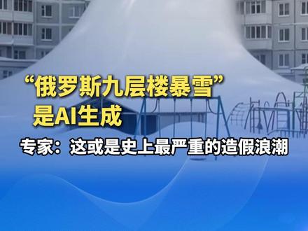 当心!全网刷屏的“俄罗斯九层楼暴雪”是AI生成!专家:这或是史上最严重的造假浪潮。但真实的堪察加雪灾同样触目惊心。(上游新闻)#抖音媒体辟谣团 #俄罗斯九层楼暴雪系AI生成