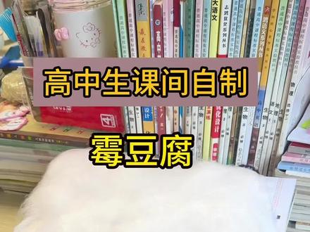 高中生课间自制霉豆腐~甜品版 #真实生活分享计划 #霉豆腐 #高中生 #高中生活 #美食