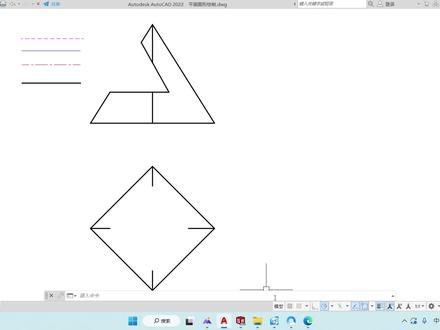 机械工程制图画法几何四棱锥的截交线 #cad教程 #画图