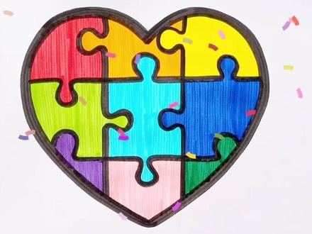 #一起来画画 #简笔画 #儿童简笔画 #亲子简笔画 #简笔画教程 儿童简笔画教程爱心