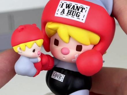 小甜豆新品来啦 爱的抱抱 #泡泡玛特 #盲盒