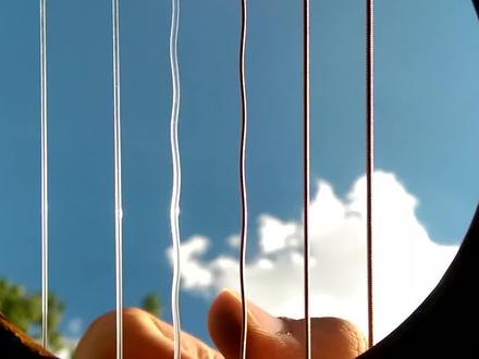 吉他弦振动60帧每秒高清,精彩异常