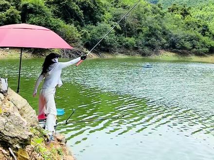 晚餐的剁椒鱼头有着落了 #龙王恨浮钓鲢鳙