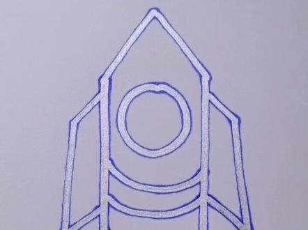 用101画个火箭吧,好简单,不怕学不会的那种#简笔画 #画画 @抖音小助手 @DOU+小助手 @抖音推广助手