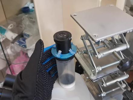 用拓竹p1p打印配件,改装BM2000显微镜第三目,连接手机观看