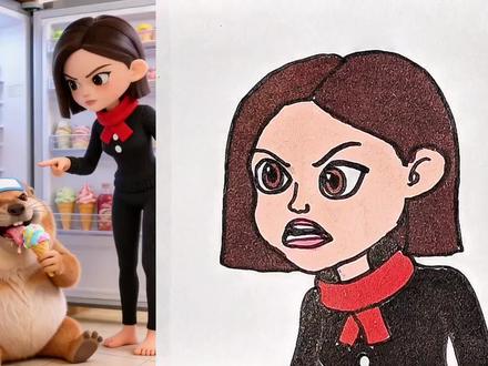 豆包被刀盾赶出家门#简笔画 @抖音小助手 @抖音创作者中心 @抖音青少年