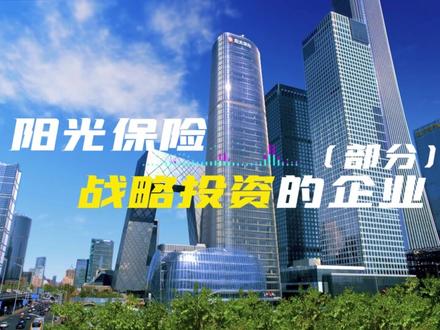 阳光保险战略投资的企业(部分) #阳光保险 #投资