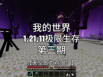 天空即为极限!#我的世界#极限生存#鹤鱼