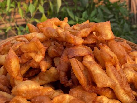 妈妈今天用红薯炸的果子真好吃,你们吃过吗 #抖音美食创作人