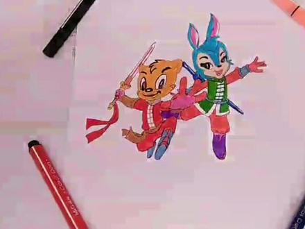 虹猫蓝兔完整版来咯#每日一画