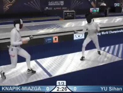 2022FIE世界杯开罗站中国女子重剑余思涵顺利晋级32强#击剑 #重剑 #世界杯@抖音小助手