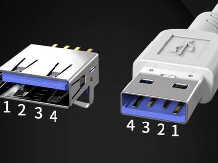 usb方口母头正确接线图-抖音