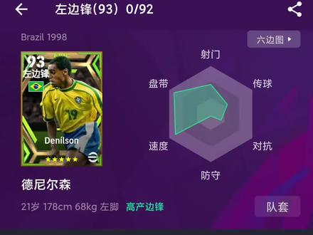 实况足球 球员加点交流 史诗德尼尔森