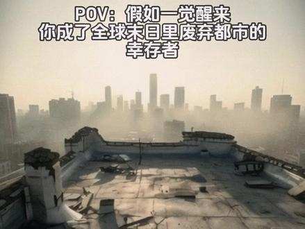 假如一觉醒来,你成了全球末日里,一座废弃都市的幸存者.... #第一视角#沉浸式#末日#AI创作浪潮计划#幸存者