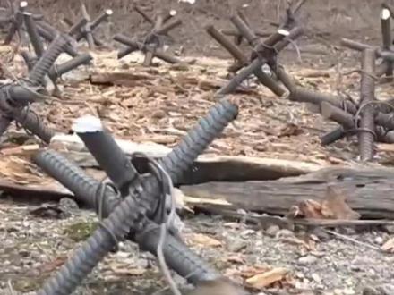 迷你型反步兵刺猬,当地人称作哥萨克大蒜 #军事科普 #军迷 #军事爱好者 #军事科技