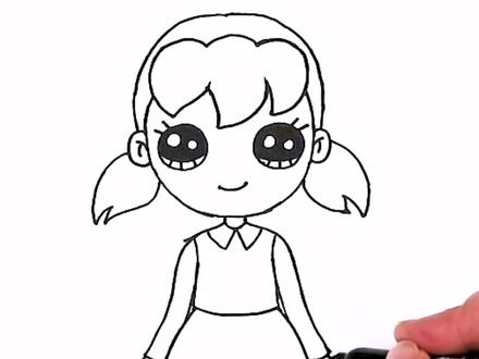 哆啦A梦静香#简笔画教程 @DOU+小助手