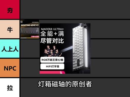 2026年度必看,热门游戏键盘权威测评!
#张凌赫无畏契约首秀#键盘#磁轴键盘#小蜜蜂made68pro#纽曼GX61