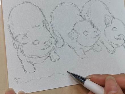 钢笔淡彩,三只小猪(一)
#手绘 #零基础学画画 #绘画教程 #想画就画 #画画 #绘画过程