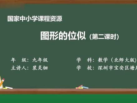 38 图形的位似(第2课时)