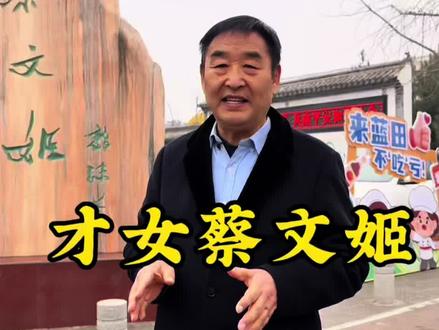 今天我在陕西蓝田县,一起来了解一下三国第一才女蔡文姬:乱世里的颠沛,笔尖下的风骨!#历史名人#蔡文姬