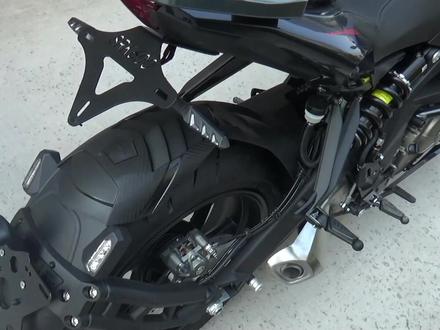 个性化改装 钱江QJ600追赛600rr摩托车战斗短尾牌照架安装教程