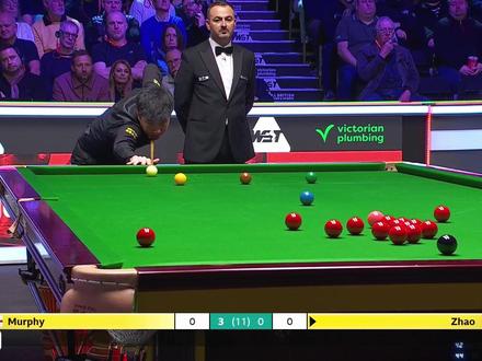 赵心童再战肖恩墨菲,变态准度横扫赛场剑指冠军 #赵心童 #肖恩墨菲 #2026斯诺克球员锦标赛 #台球 #青年创作者成长计划