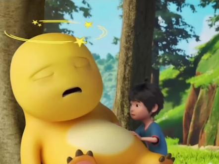 奶龙打跑暴暴龙#奶龙 #奶龙和小七 #动漫#儿童