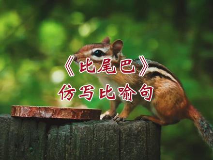 一年级语文上册第八单元《比尾巴》仿写比喻句,期末常考#仿写句子 #比喻句 #一年级