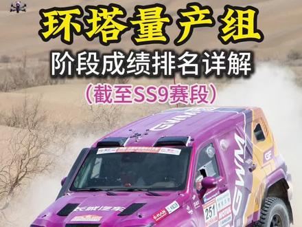 环塔量产组截至SS9成绩详解。#中国坦克为梦想加速#2026长城汽车环塔拉力赛 #2026环塔拉力赛