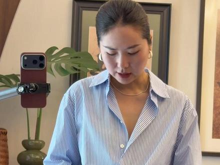 一看就会❗️衬衫系法(适合肚子大胯宽) #衬衫打结 #穿搭技巧分享