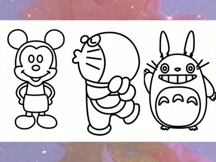 卡通人物简笔画,米老鼠,哆啦a梦,龙猫简笔画,太可爱了吧 #简笔画 #简笔画教程 #育儿 #儿童简笔画 #灵魂画手 #可爱 #幼儿教育 #创意简笔画 #可爱简笔画 #简单画