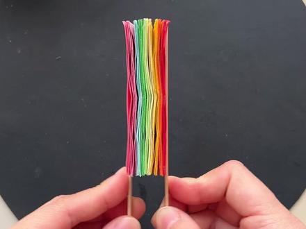 你看!不花钱也可以给孩子手搓一个新年玩具,教你做一个好玩的非遗翻花,简单又省钱#亲子手工 #创意手工 #非遗手工 #新年手工