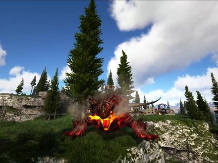 方舟生存进化 生物介绍 熔喉龙 #方舟生存进化 #游戏 #steam游戏