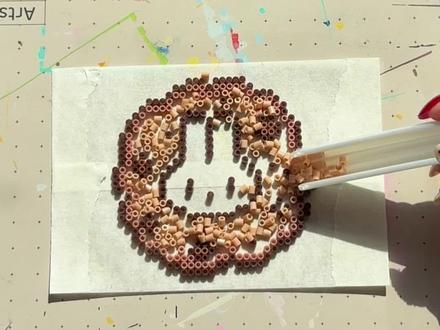 仇人看到铁锤这样也该释怀了… #拼豆 #拼豆图纸 #拼豆日常 #手工 #铁锤日记