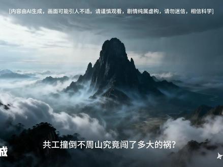 不周山 共工怒撞不周山闯了多大的祸#不周山 #共工 #神话故事