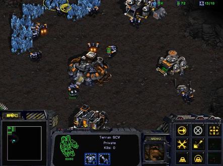 菜鸟打星际争霸1,看人族一打一多久能搞定