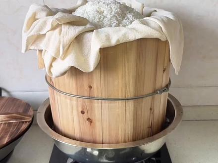 做酒酿我是认真的#木桶饭 #蒸蒸日上 #自制甜酒酿