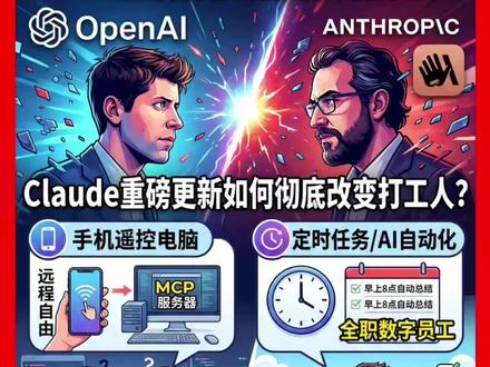 OpenAI与Anthropic明面开战!Claude重磅更新如何彻底改变打工人? #人工智能 #科技资讯 #OpenAI #Claude #职场干货