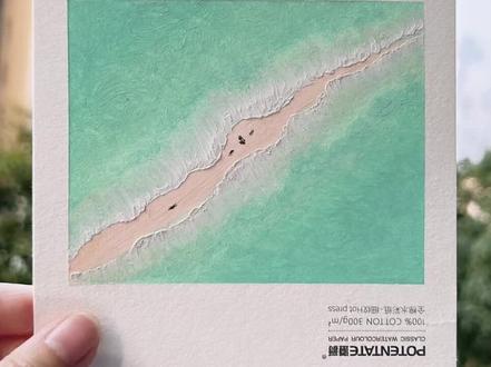 油画棒中国最美岛屿“西沙群岛”玻璃海 #油画棒 #粉丝投稿 #零基础学画画 #新手油画棒教程 #简单易学 #治愈风景 #海岛 #西沙群岛有多美 #玻璃海 #原创