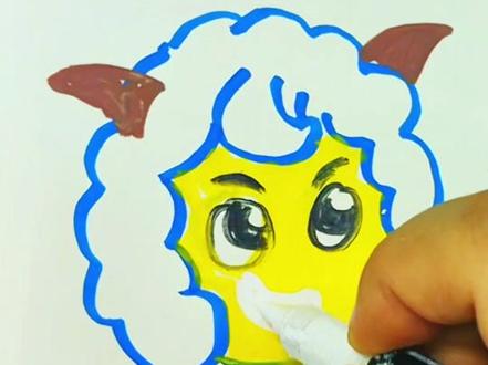 喜羊羊怎么画 #简笔画 #表情包 #一学就会的简笔画 #创作者中心 #创作灵感