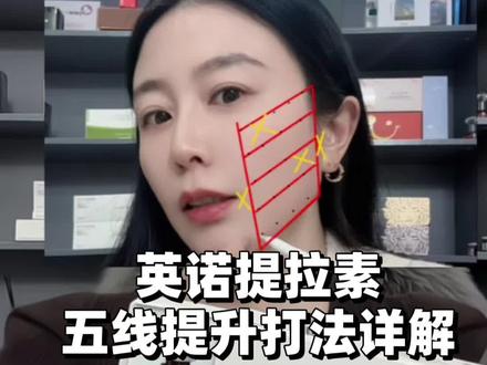 英诺小脂素 英诺紧致素五线提升打法详解!#英诺#小脂素#紧致素#提拉素#皮贴骨