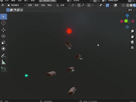 #blender 音乐小球制作全流程教程,音乐球跳板自动点亮