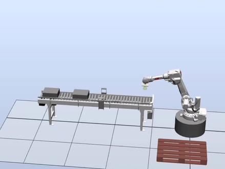 robotstudio生产线之码垛#自动化设备#自动化生产线 #机器人编程 #plc编程