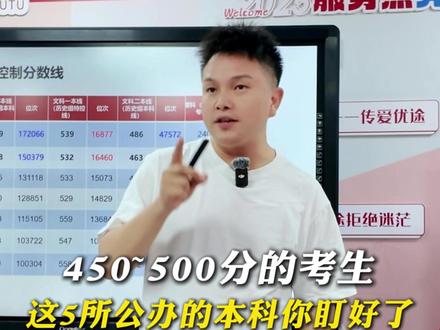 450~500分的考生,这5所公办的本科你盯好了#江西高考 #志愿填报 #升学规划 #家长必读 #高考